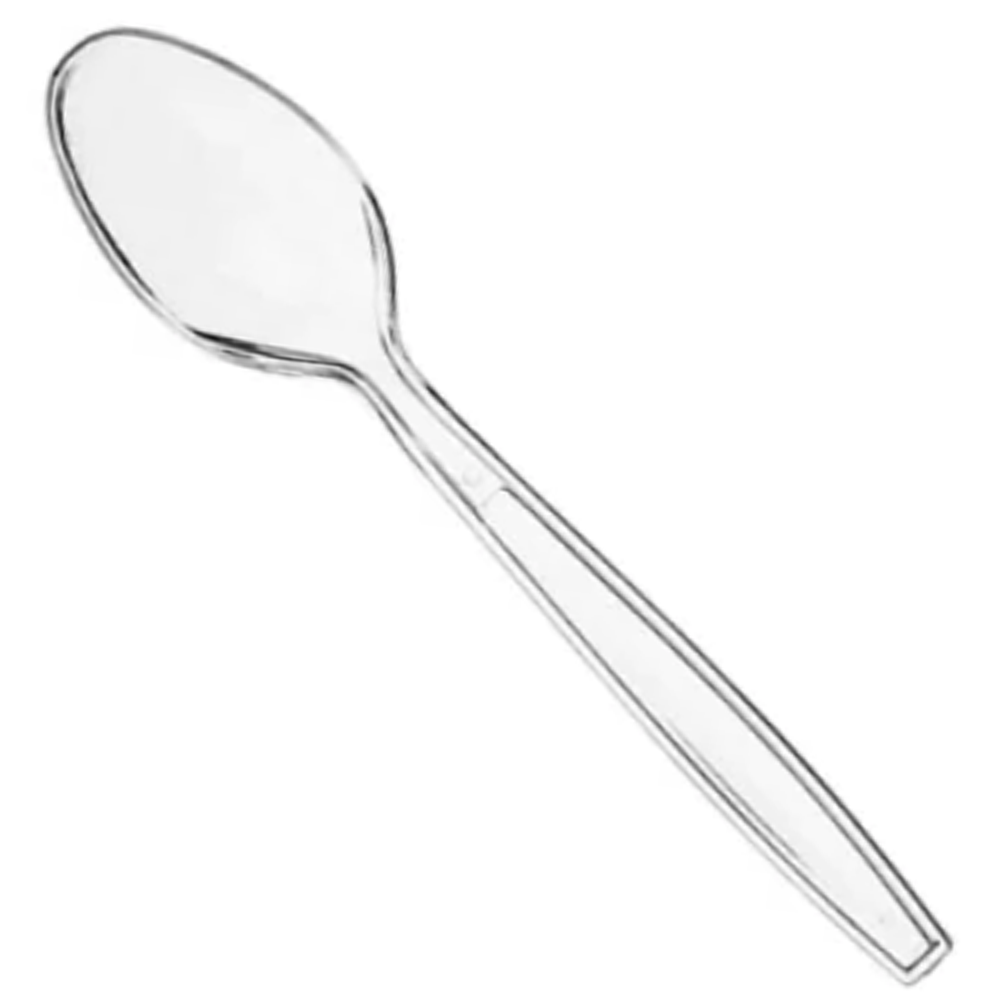 CUILLERES DESSERT TRANSPARENTES (250 unités)