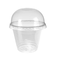 GOBELET 8oz 250ML PET TRANSPARENT SANS COUVERCLE ( Carton de 1000pcs)